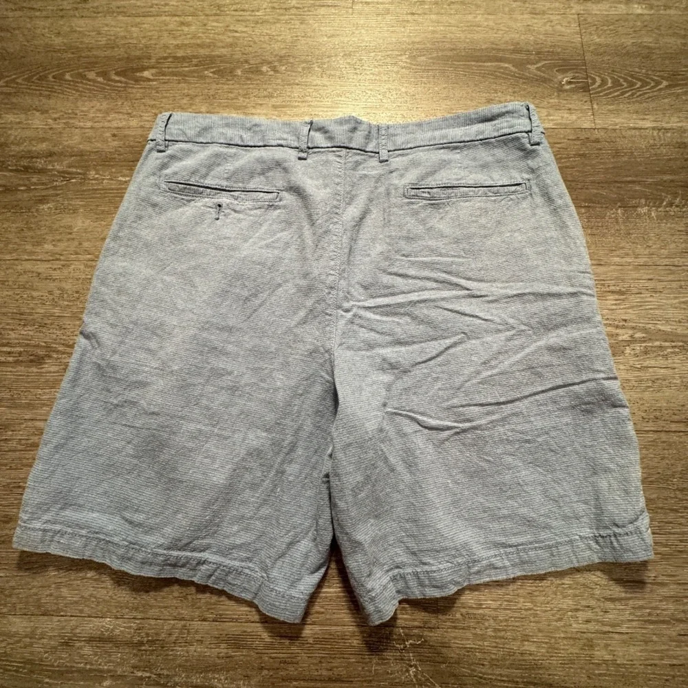 Old Navy Shorts Mens 38 Blue Linen Blend Slim Fit Casual Summer Beach 8